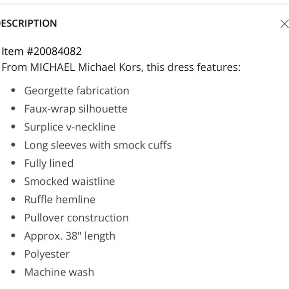 Beautiful Michael Kors Little Black Dress for Any Occasion size 8 NWT - Picture 4 of 4